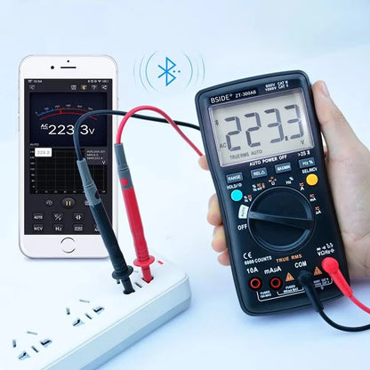 BSIDE ZT-300AB Digital Multimeter – Auto-Ranging True RMS Tester for AC/DC Voltage, Current, Resistance, and NCV