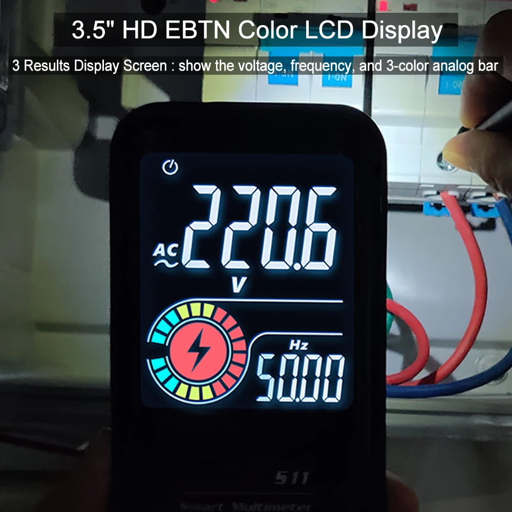 BSIDE S10 Smart Digital Multimeter - True RMS, Auto Range, AC/DC Voltage, Current, Resistance Tester