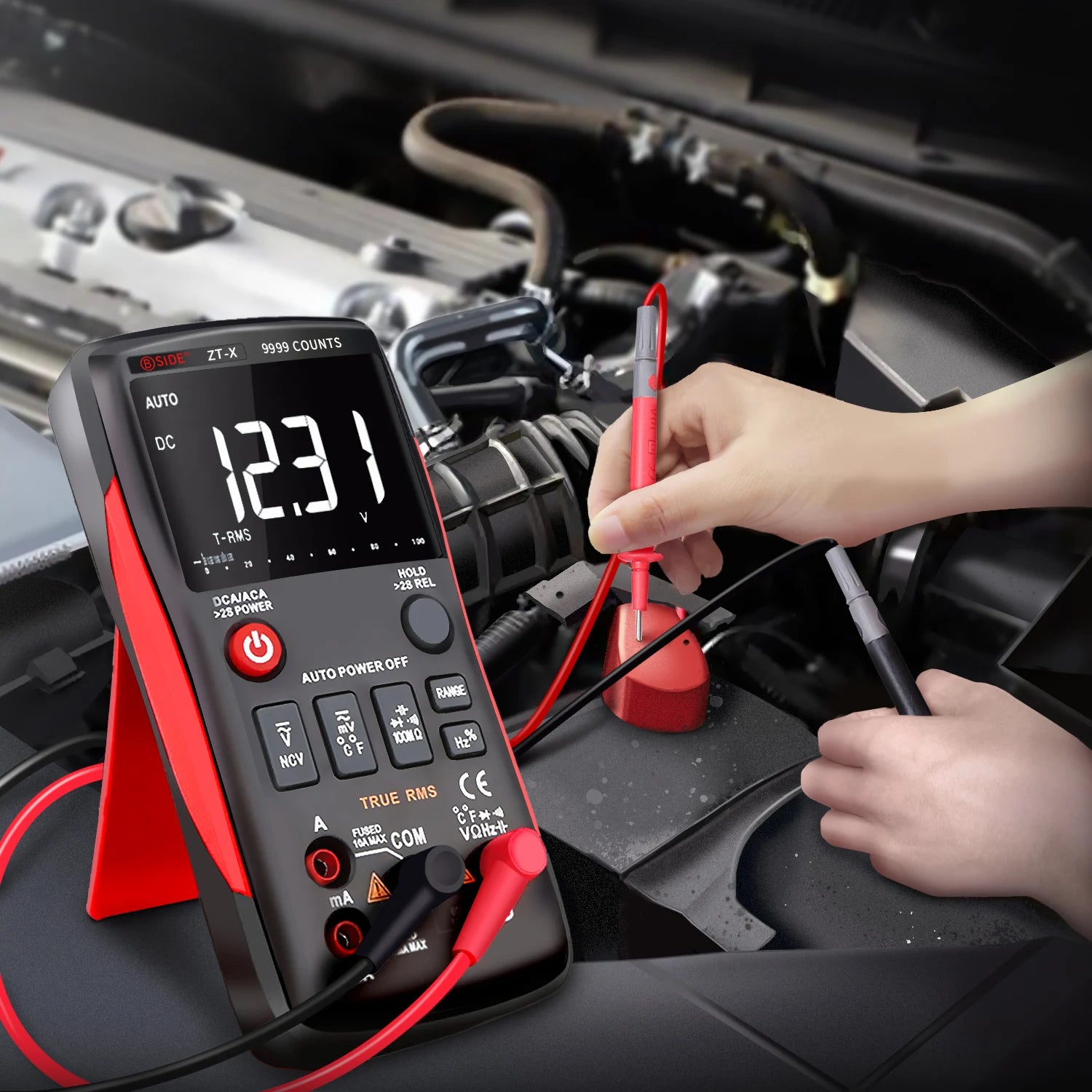 BSIDE ZT-X True RMS Multimeter with Triple Display & Temp Test