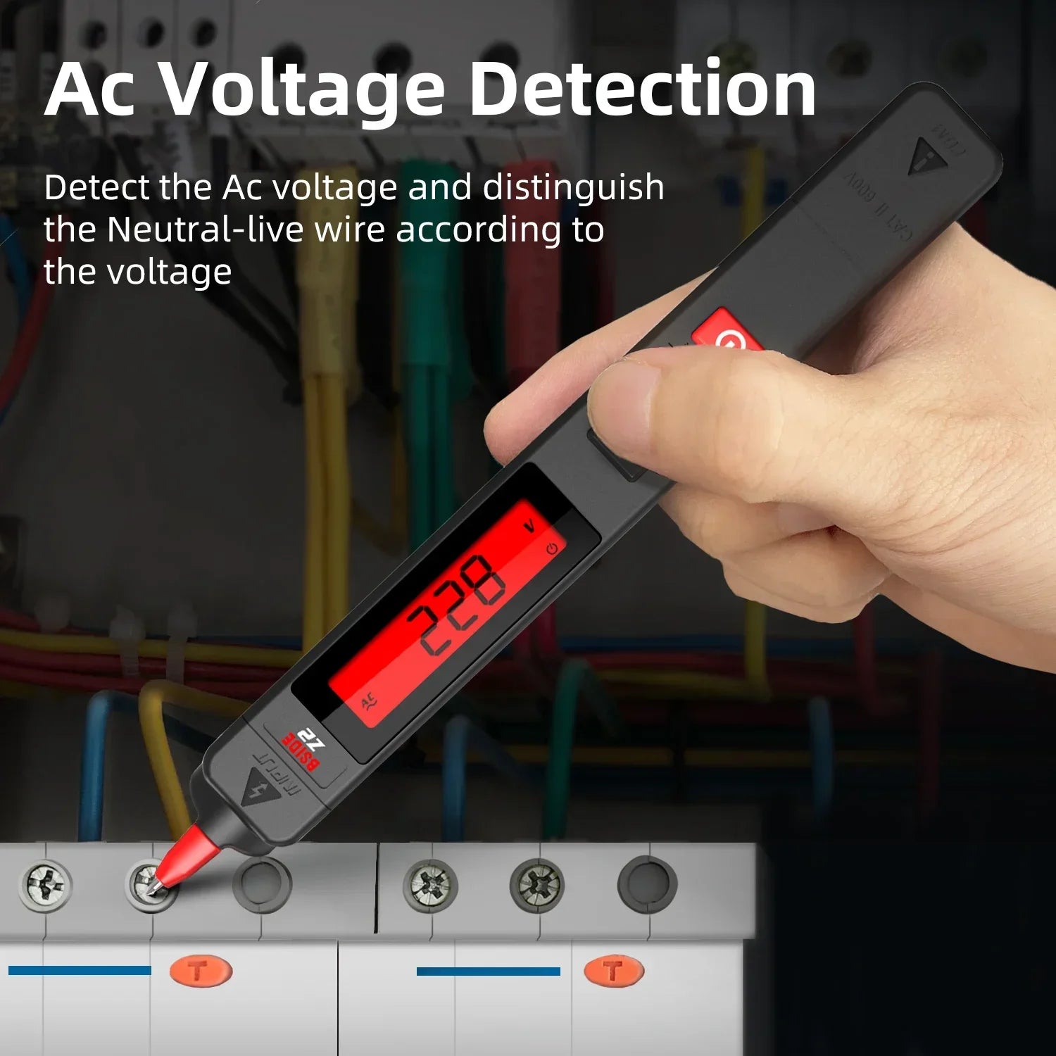 BSIDE Z2 AC Voltage Tester Pen with Leakage Detection