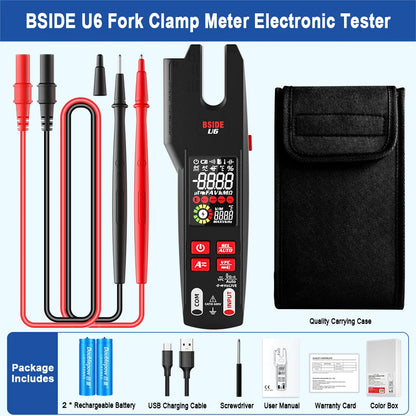 BSIDE Clamp Meter 600A with T-RMS & OpenJaw Multimeter