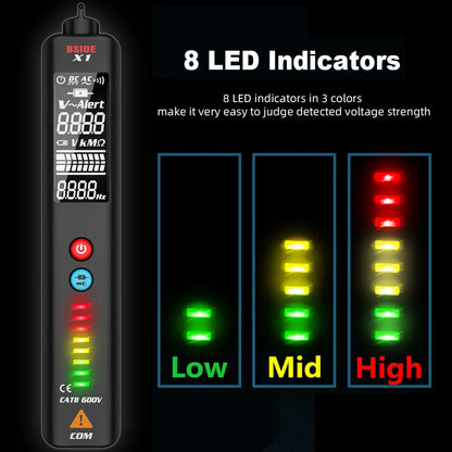 BSIDE X1 EBTN Voltage Tester with NCV & True RMS Display