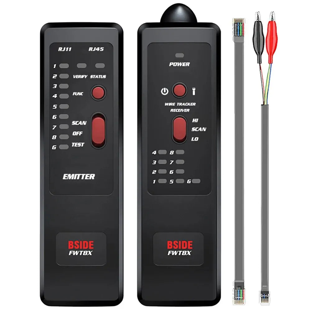 BSIDE FWT8X Network Cable Tracker for RJ11/RJ45 & 60V Telecom Lines ...