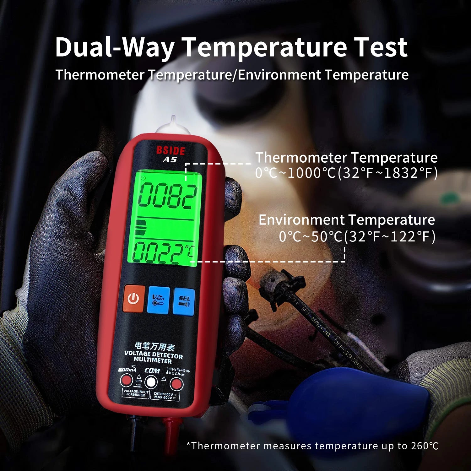 BSIDE A5 Pocket-Sized Digital Multimeter