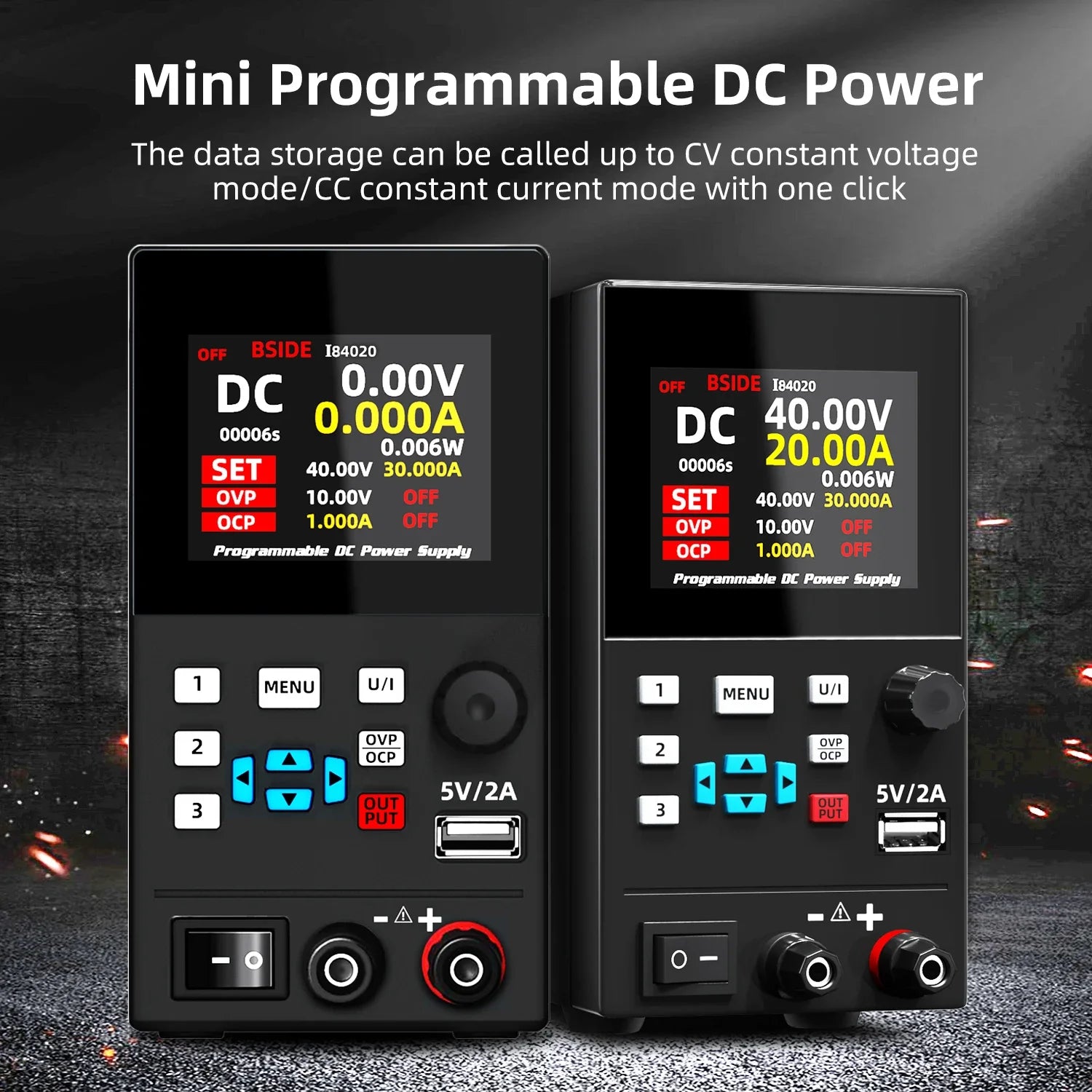 BSIDE I8 Programmable DC Power Supply 30V 10A Bench Unit