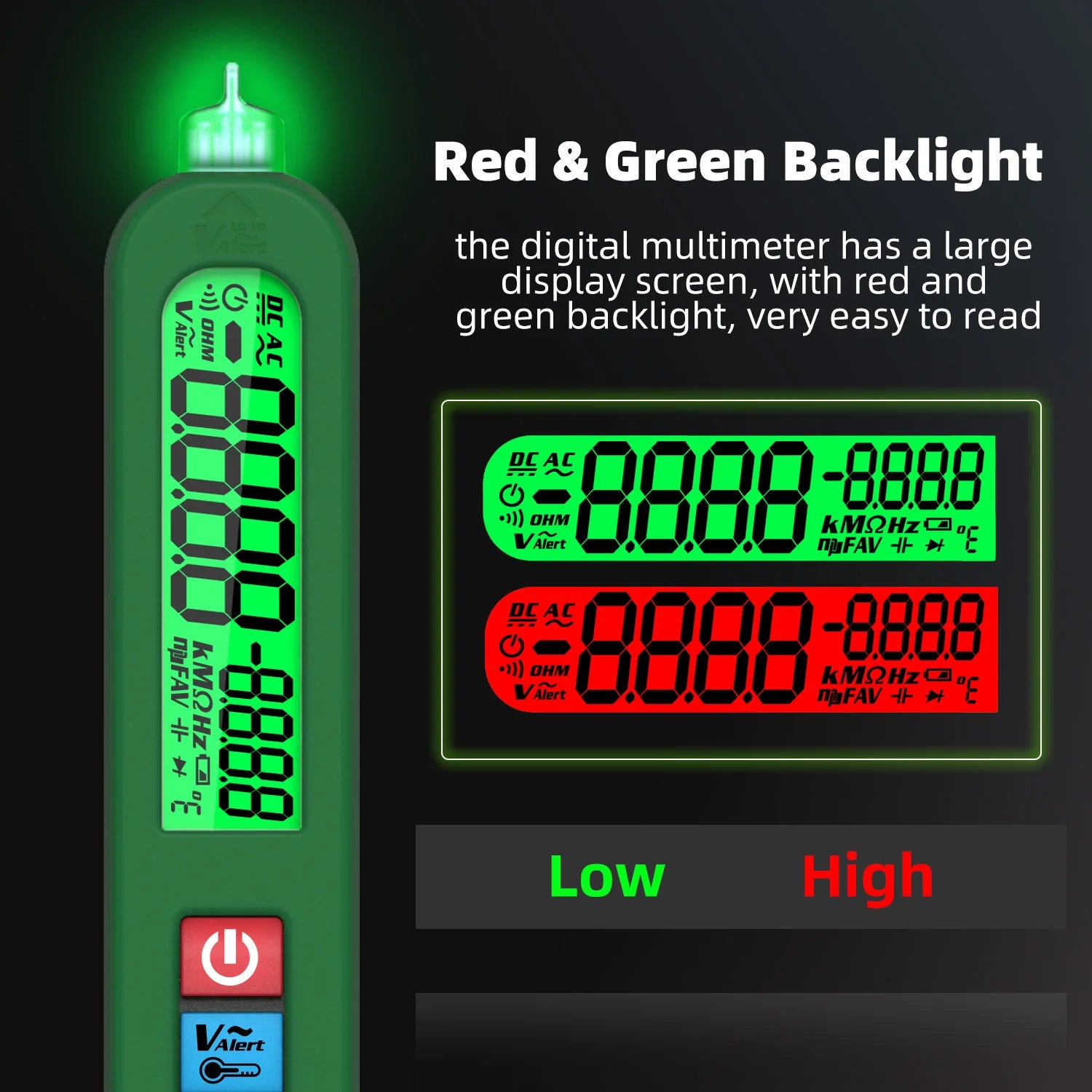 BSIDE S5 Smart Multimeter with USB Recharge & NCV Test