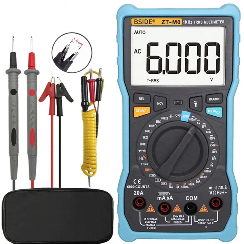 BSIDE ZT-M0 Manual Multimeter with LCD & Battery Test