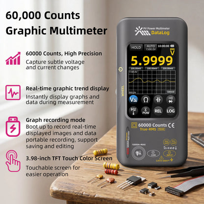 BSIDE S600A Graphic Multimeter 3.98” Touchscreen 60000 Counts Data Logger