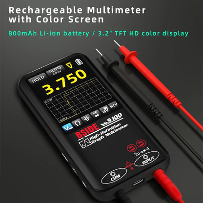BSIDE S100 Smart Graphic Multimeter Auto-Ranging Digital Tester